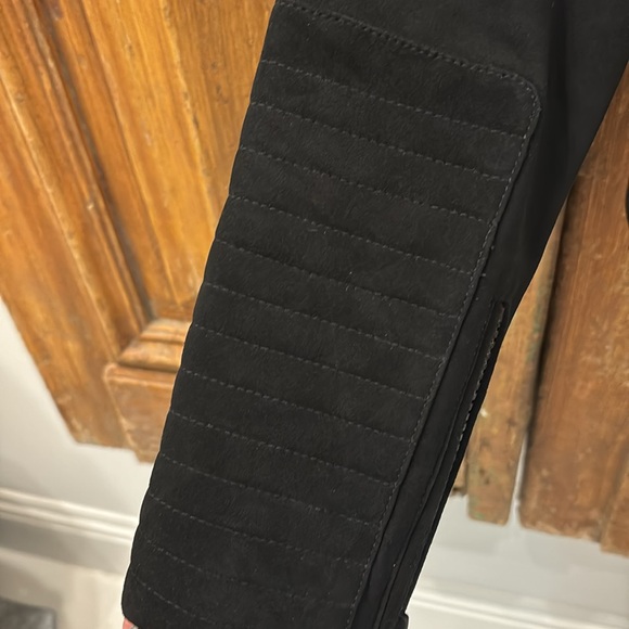 Blanc Noir 100% Leather Cherie Suede Motorcycle Jacket - Picture 6 of 13